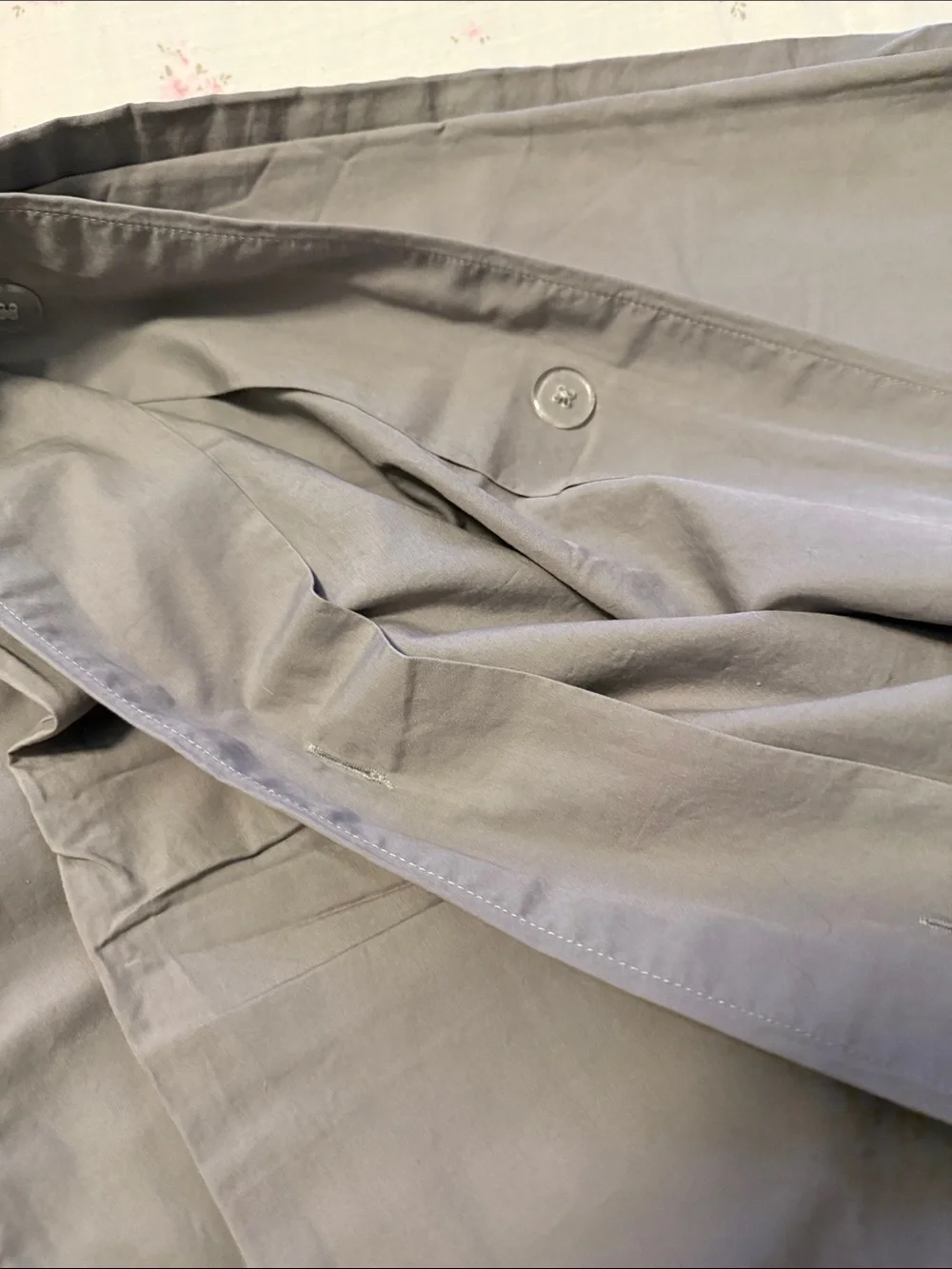 Classic Long Trench Coat - Stone Gray